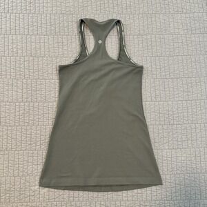 Lululemon Cool Racerback Tank Top Women 4 Green Athleisure Yoga Gym Workout Run